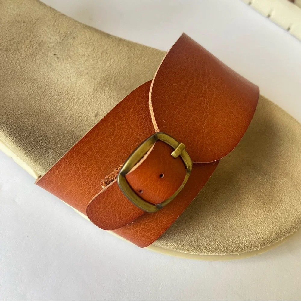 Cat & Jack Cognac Strap Sandals Kids Size 2
